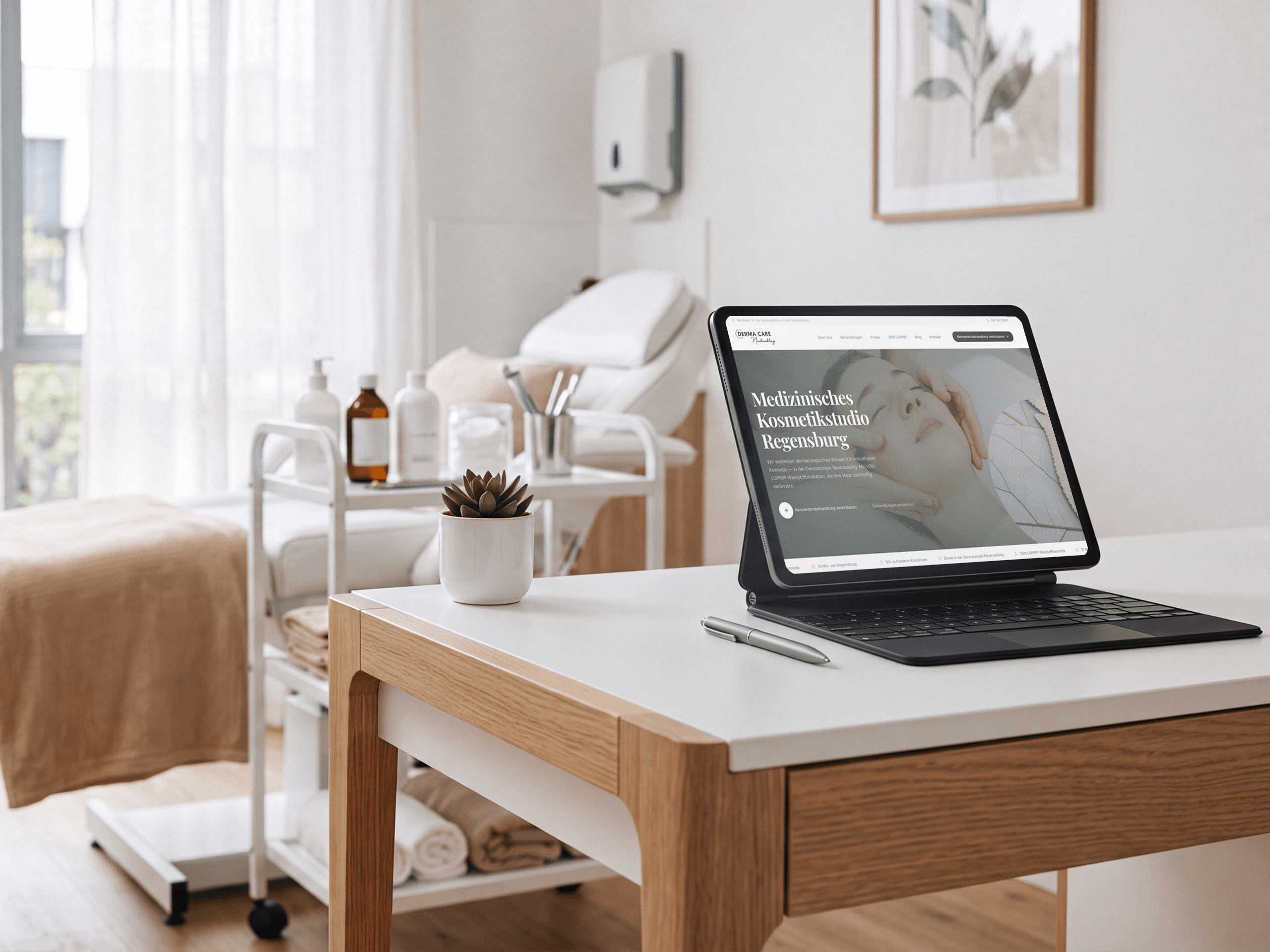 DermaCare Neutraubling — Moderner Webauftritt für medizinisches Kosmetikstudio