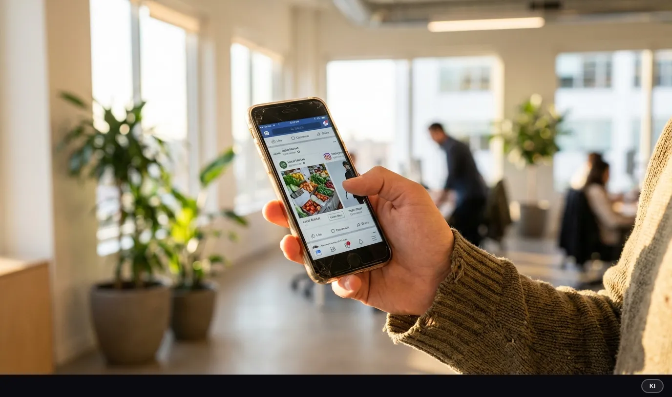 KI-generiertes Bild: Meta Ads für B2B-Unternehmen